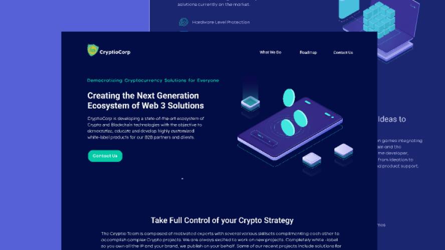 Figma CryptioCorp Crypto Website