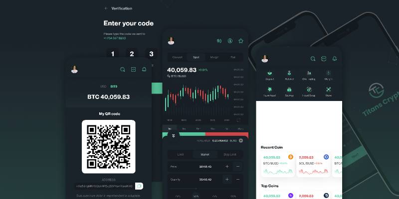 Figma Crypto Mobile App Full Screen | UI4Free
