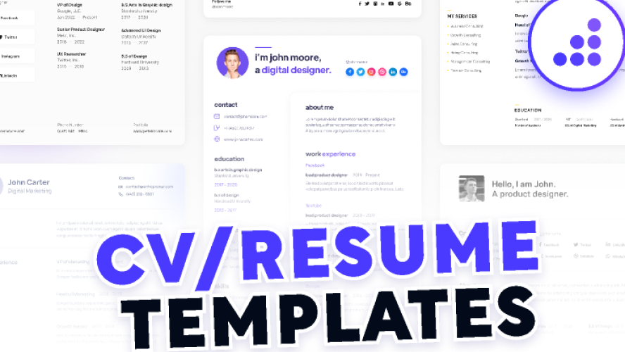 Figma CV / Resume Templates