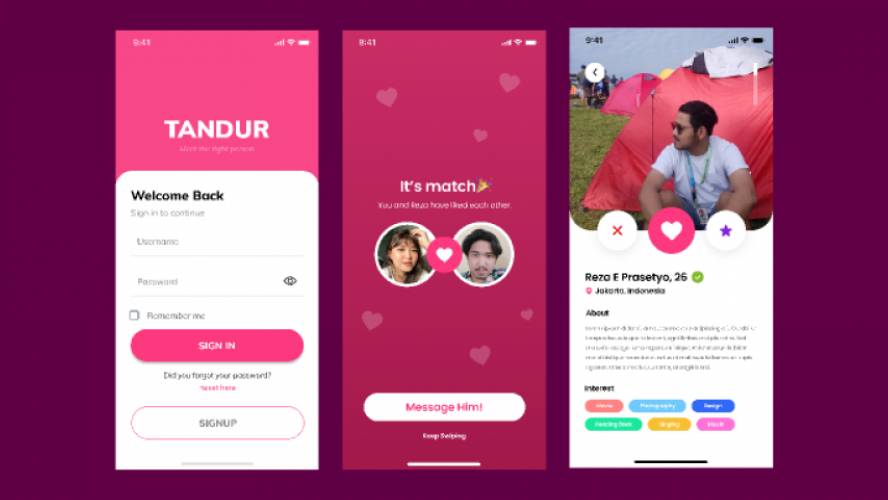 Figma Dating App Tandur Template
