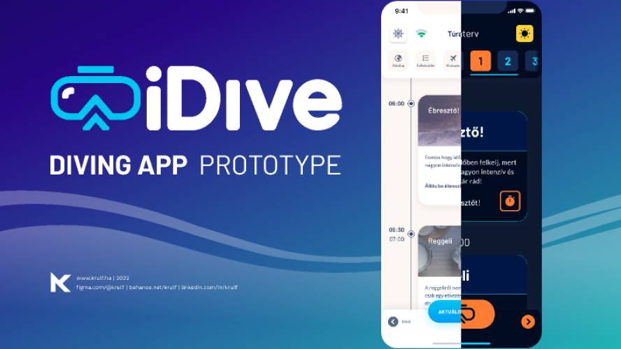 Figma Diving App prototype