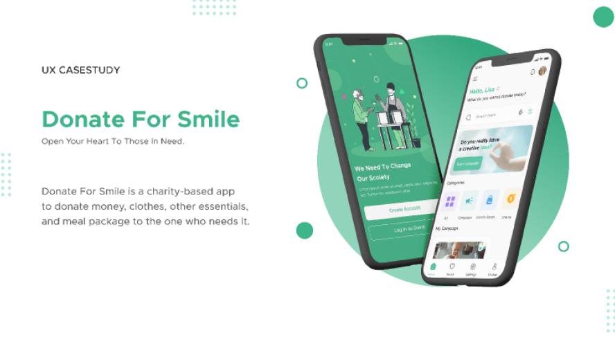 Figma Donate For Smile Mobile App