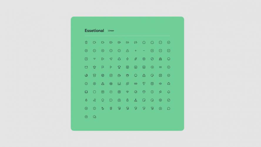 Figma Essetional Linear Icons Pack