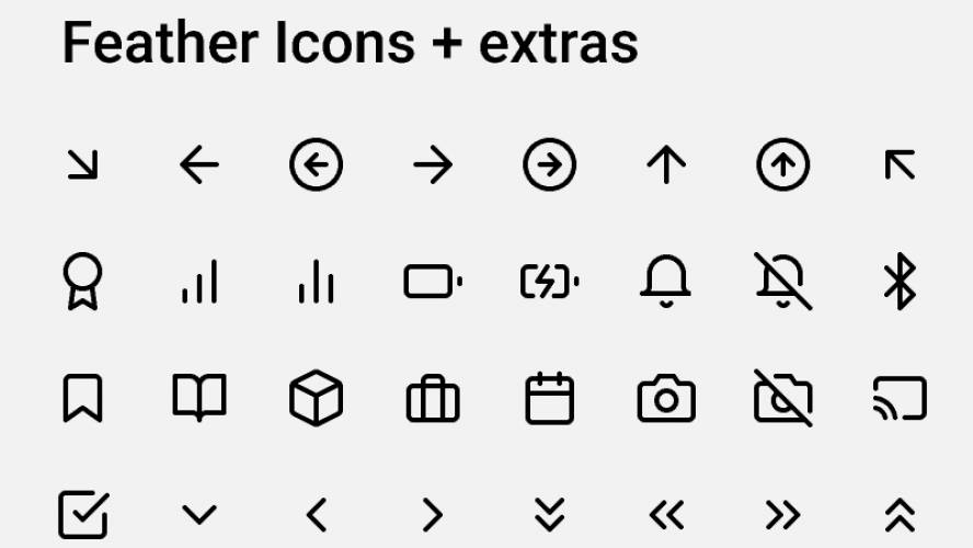 Figma Feather icons + Extras