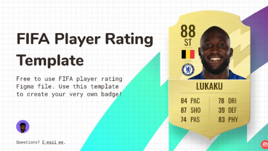Figma FIFA Player Rating Template