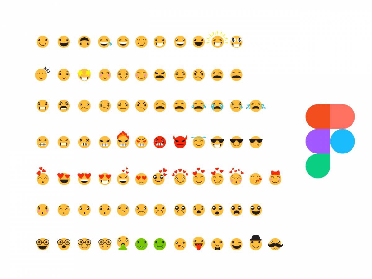 Figma Flat Emojis Free Download | UI4Free