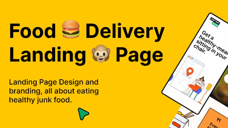 Figma Food Delivery web design template