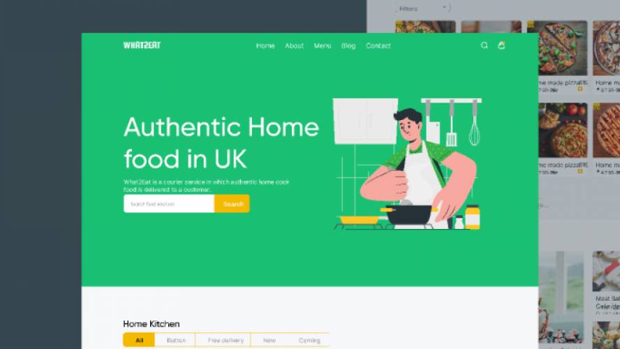 Figma Food Ordering Website Design