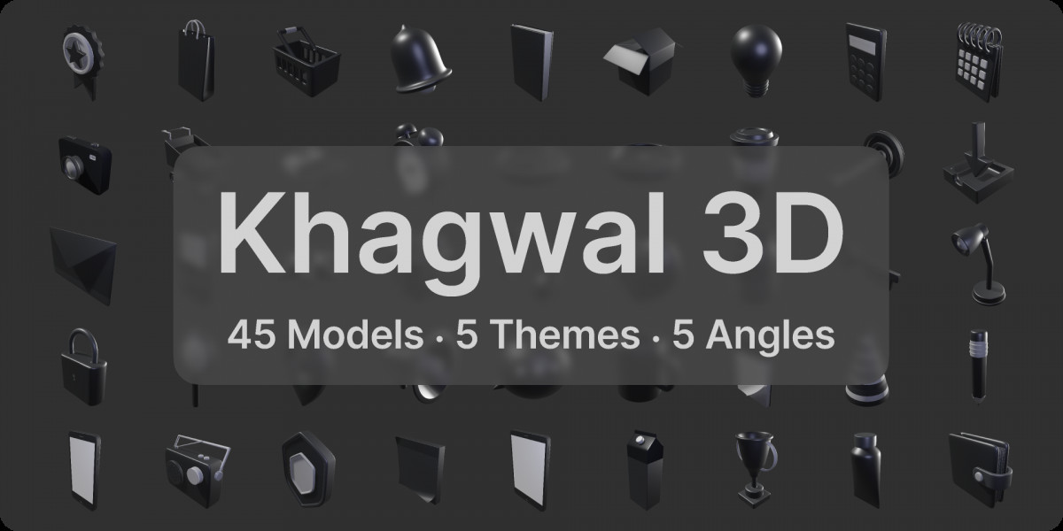 Figma Free 3D Illustration Library Pack (Khagwal 3D)