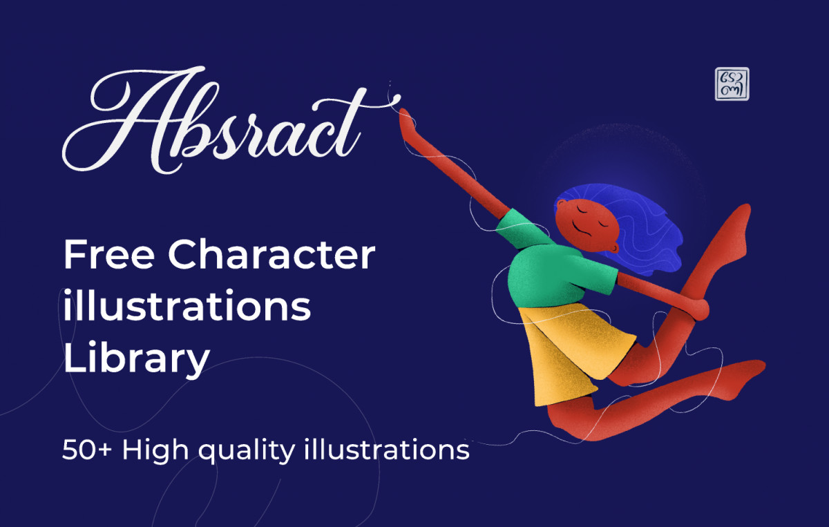 Figma Free Abstract illustration Library
