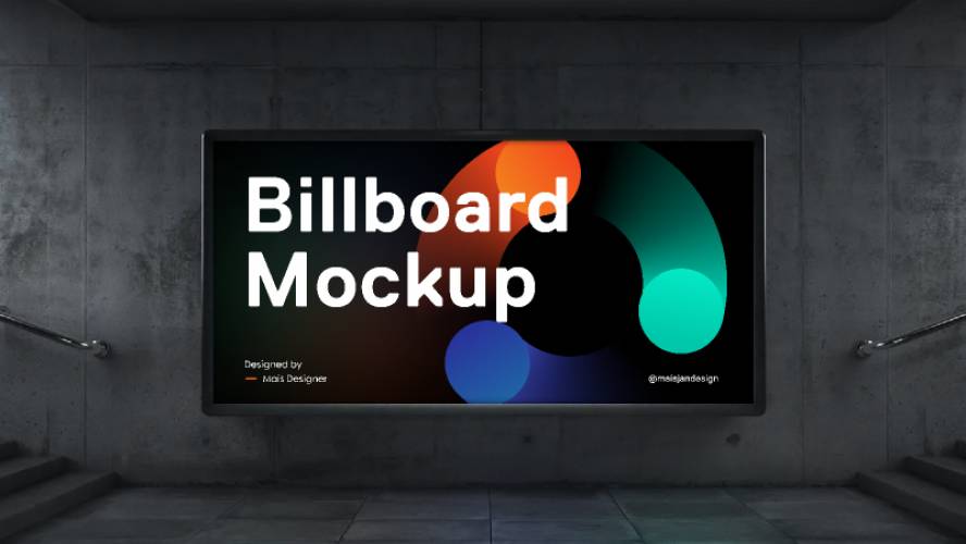 Figma Free Billboard Mockup Template