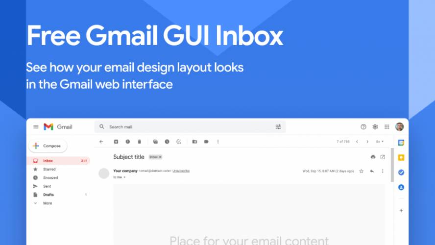 Figma Free Gmail GUI Inbox 2021