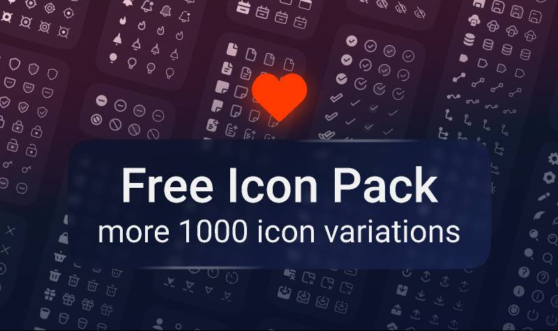 Figma Free Icon Pack1000+ Line Icons