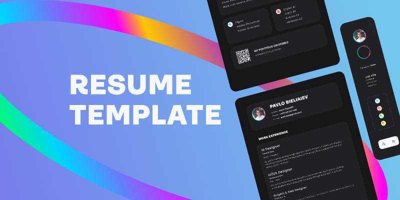 Figma Free Resume / CV Template