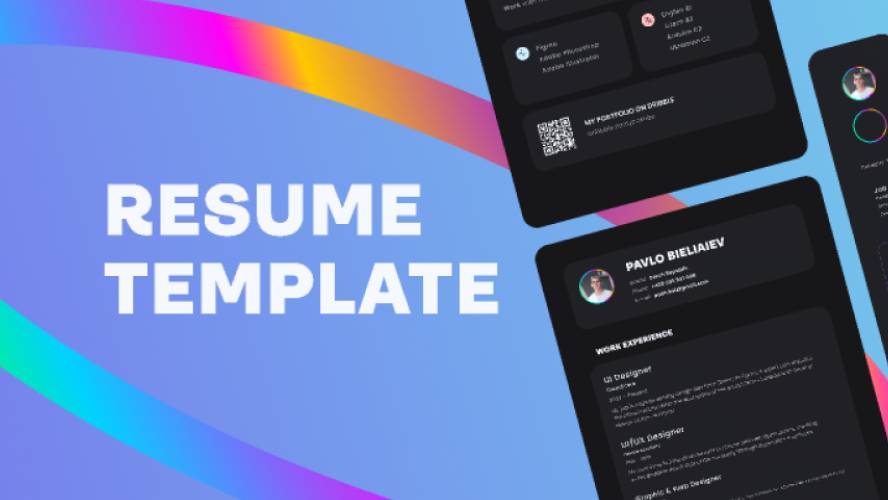 Figma Free Resume / CV Template