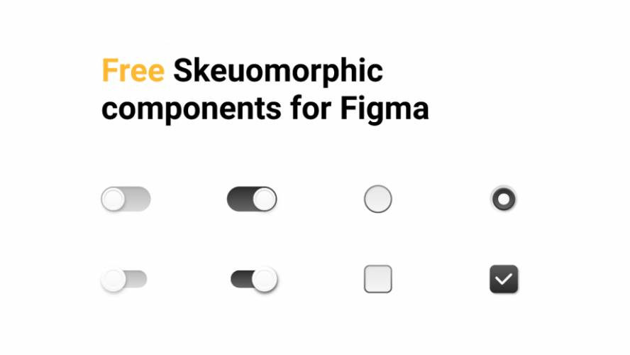Figma Free Skeuomorphic Components