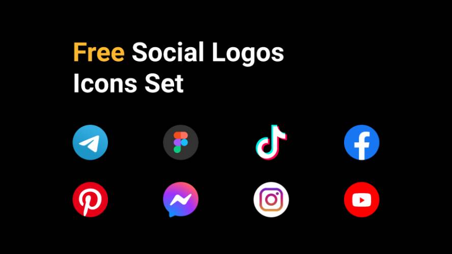 Figma Free Social icons Free Download