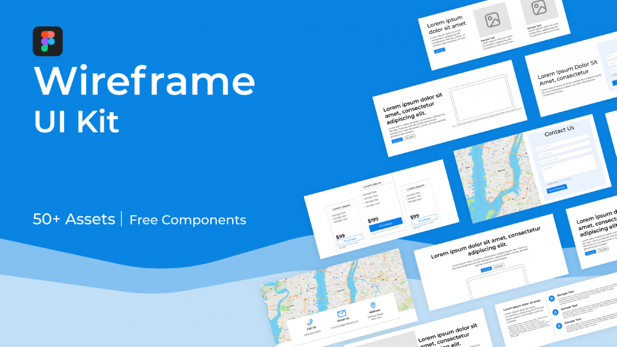 Figma Free Wireframe UI Kit Template