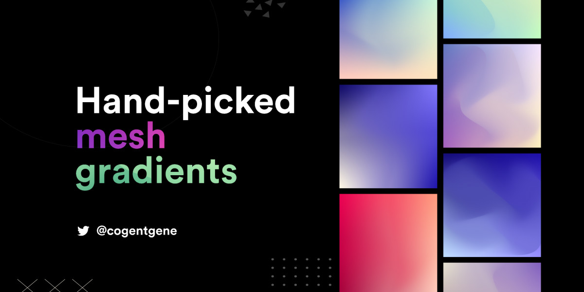 Figma Freebie 100 Mesh Gradients | UI4Free