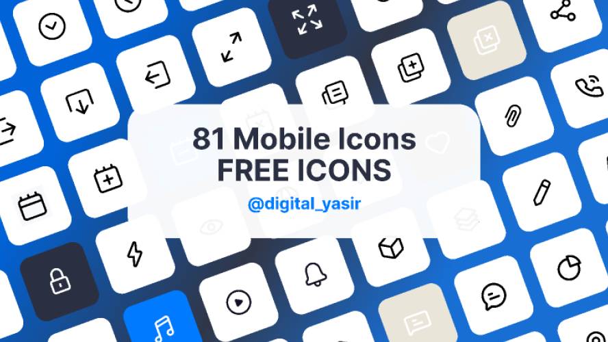 Figma Freebie 81 Mobile Icons Ultimate