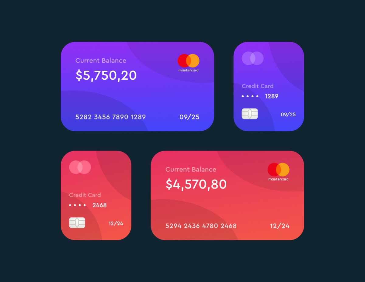 Figma Freebie Credit Cards Template | UI4Free