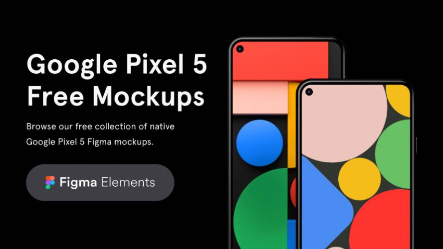 Figma freebie Google Pixel 5 Free Mockups