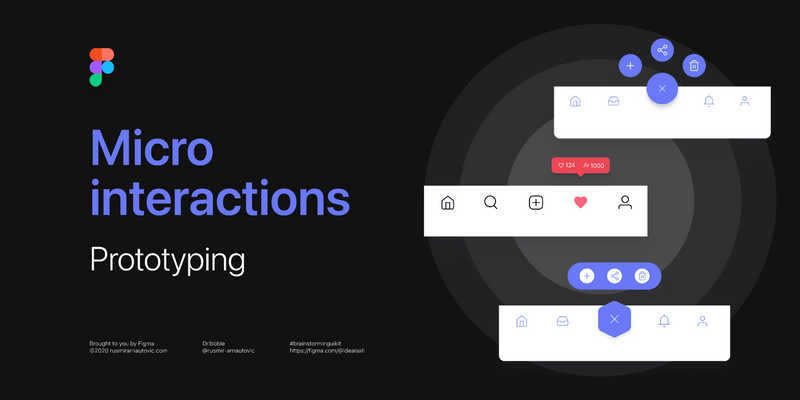 Figma Freebie Micro interactions - Prototyping | UI4Free