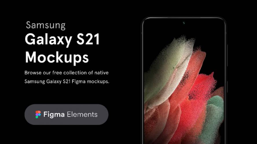 Figma freebie Samsung Galaxy S21 Free Mockups
