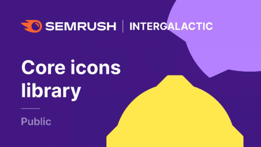 Figma freebie Semrush Core icons library