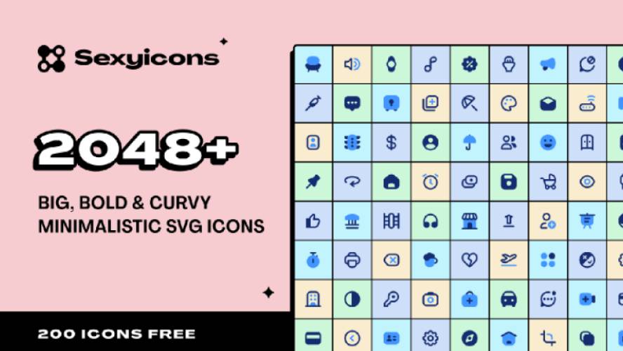 Figma Freebie Sexyicons 200+ Icon
