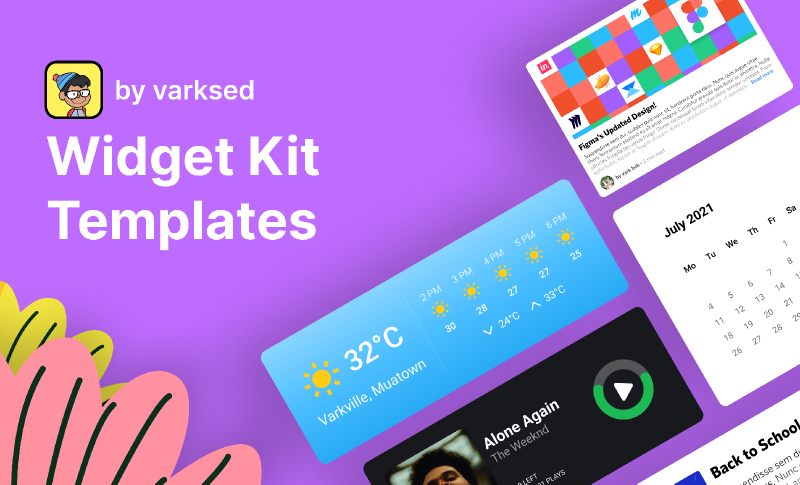 Figma Freebie Widget Kit Templates