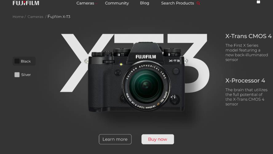 Figma Fujifilm x-t3 Free Template