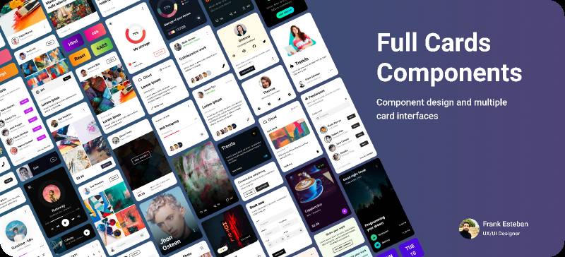 Figma Full cards components Template