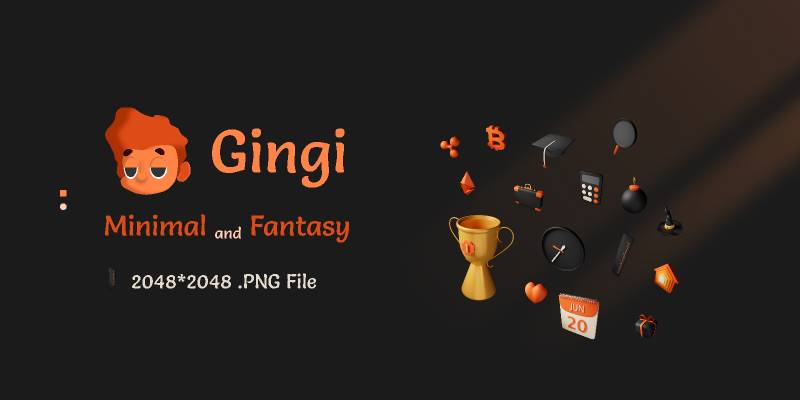 Figma Gingi 3D Icon Pack