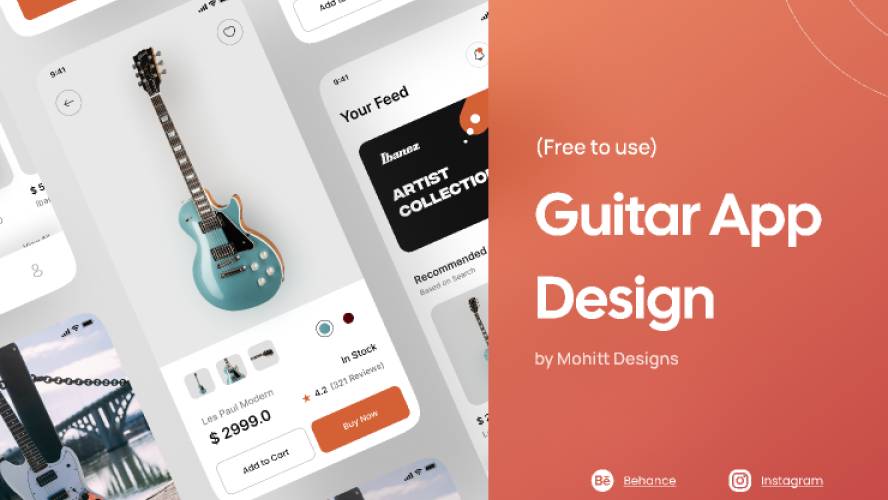 Figma Guitar App Design