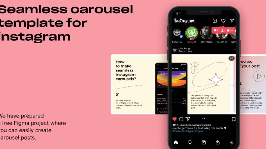 Figma Instagram carousel template