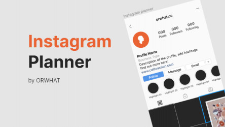 Figma Instagram Page Planner by ORWHAT