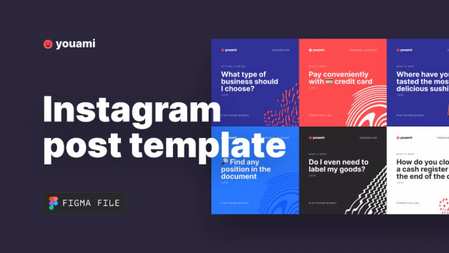 Download 168 Creative Instagram Post & Storie Figma Templates