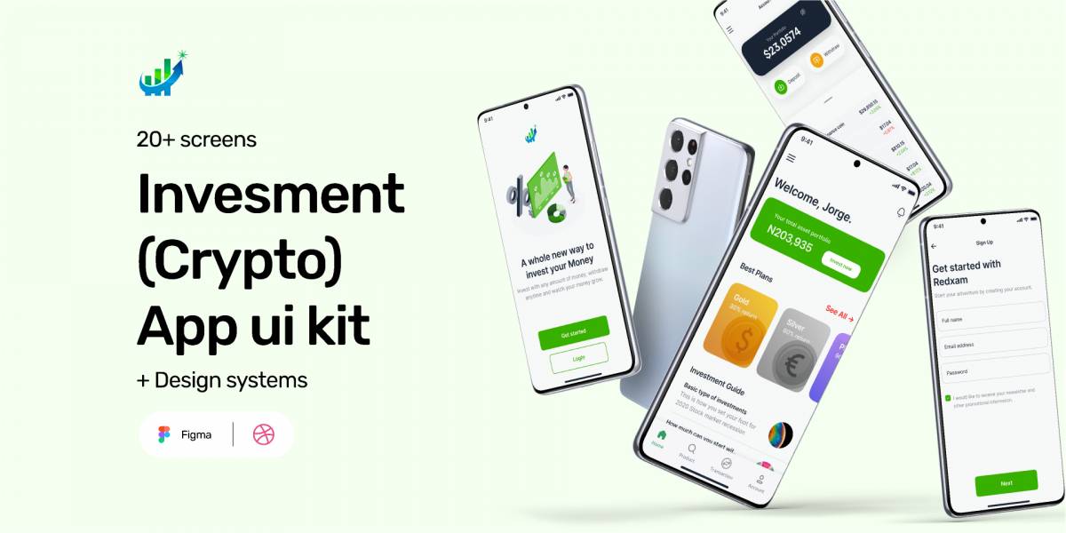 Figma Investment(Crypto) App Ui Kit