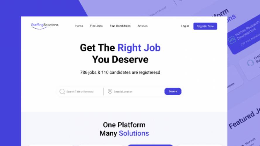 Figma Job Portal Recruitment agency website