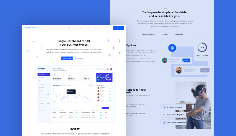 Figma Landing Page Introduction Saas Service