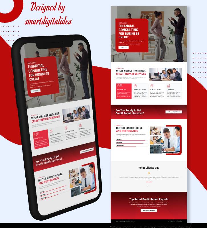 Figma landing page mockup | UI4Free
