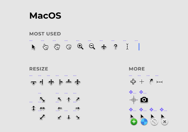 Figma MacOS Cursors - Ui4free.com