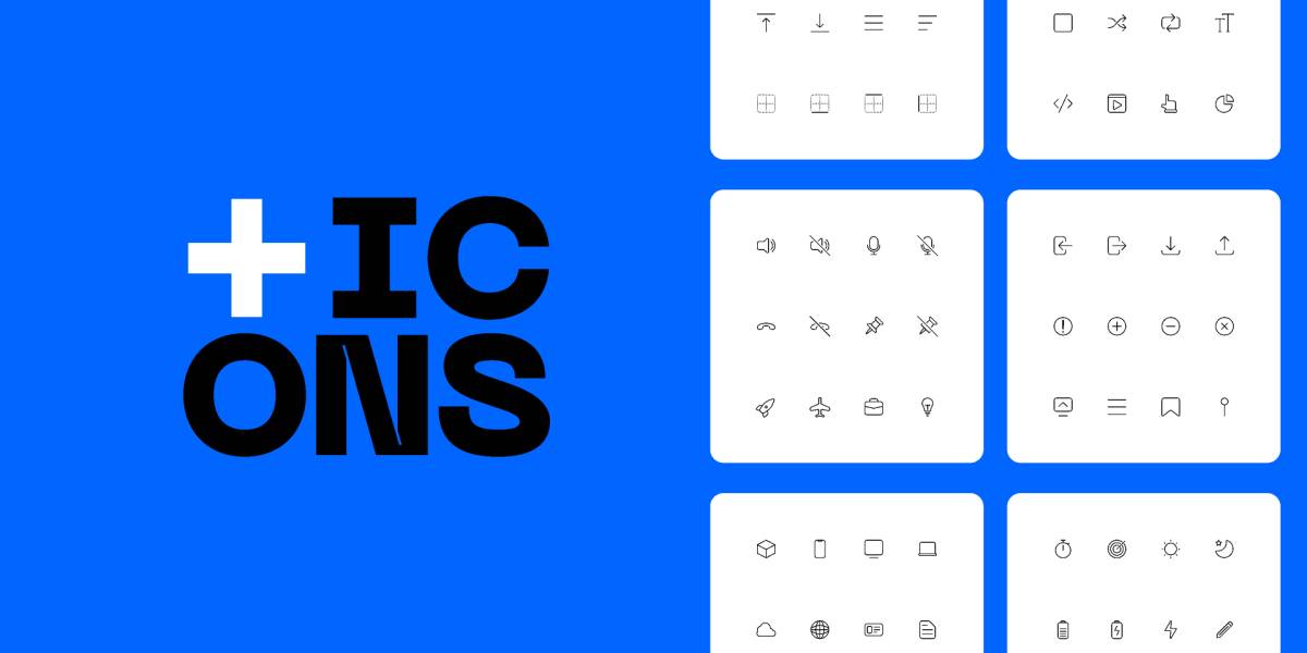 Figma Minimalistic outline style icon pack - Ui4free.com