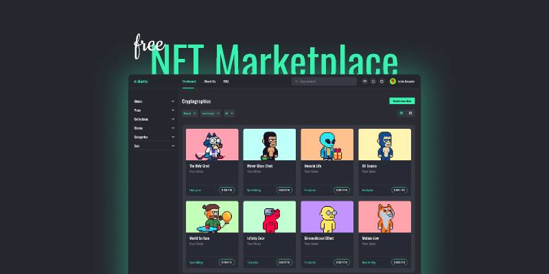 Figma Mintify NFTs Marketplace