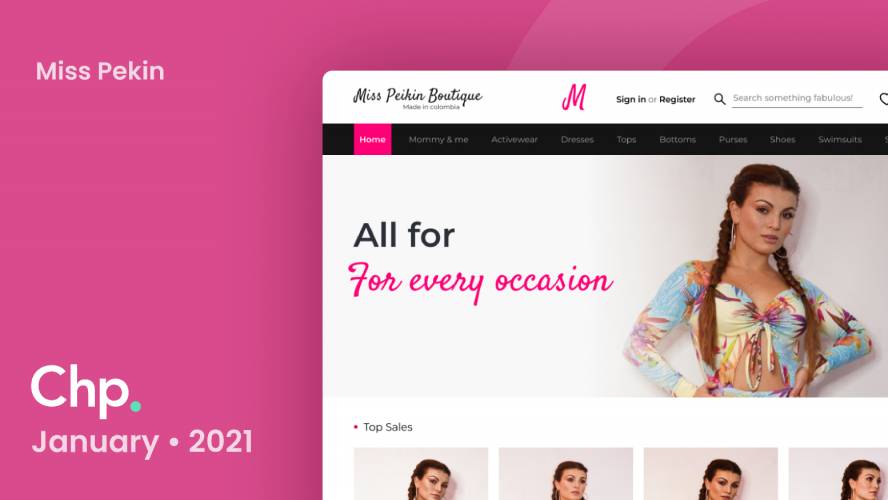 Figma Miss Peikin Clothes Store Landing Page