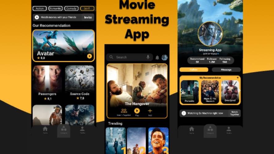 Figma Movie Streaming Mobile App