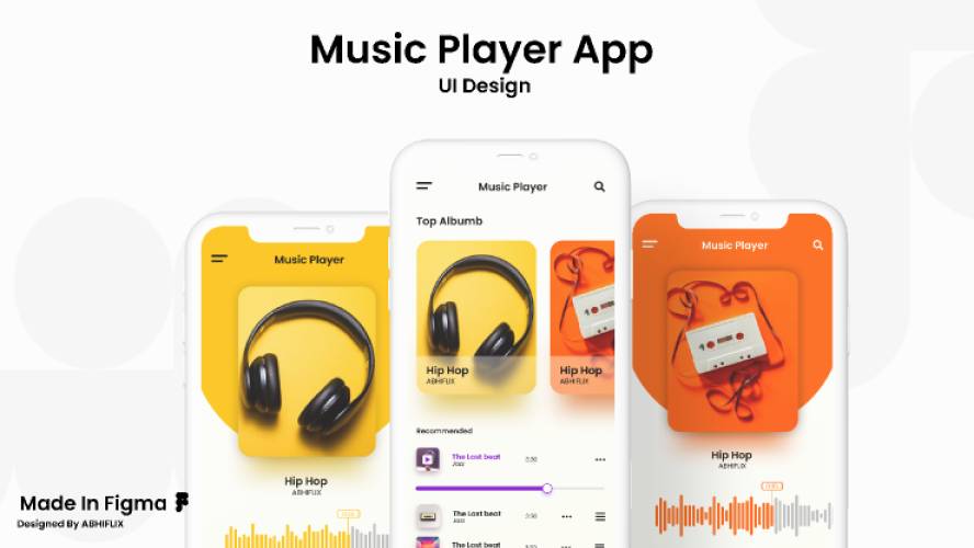 Figma Music app Template