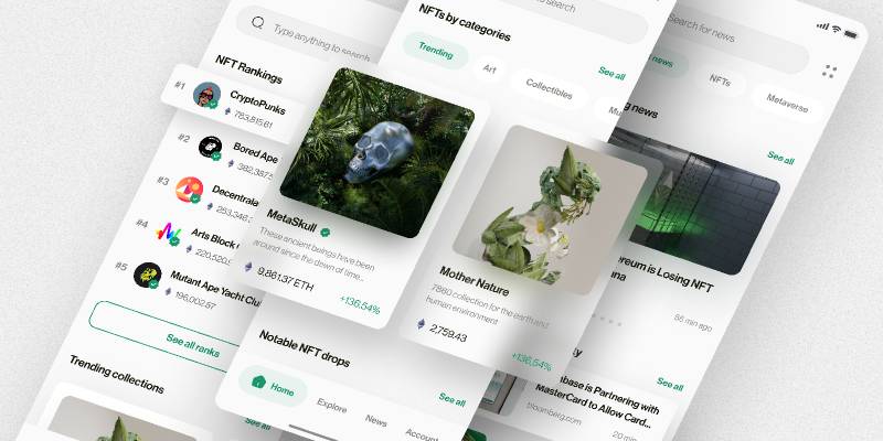 Figma NFT Marketplace Mobile UI Kit | UI4Free