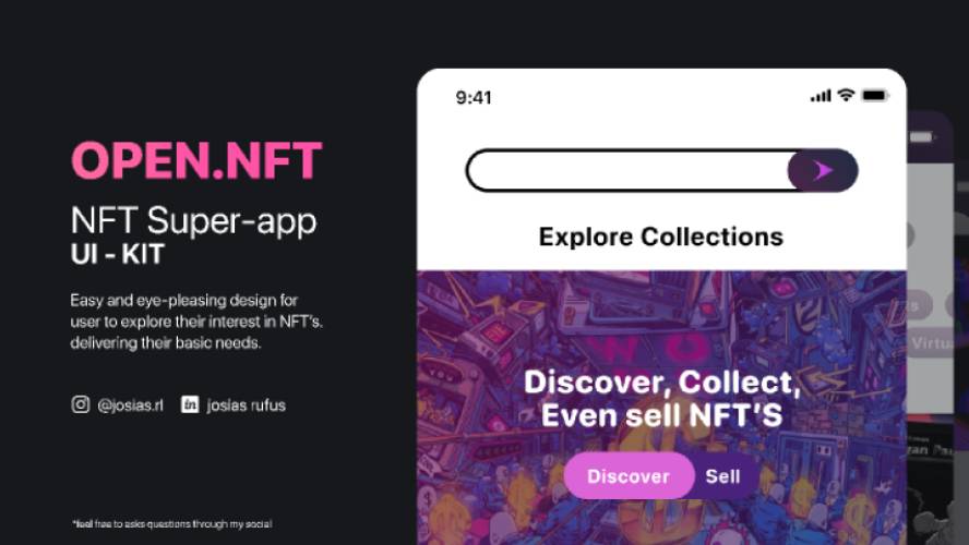 Figma NFT Super App UI KIT iOS Details